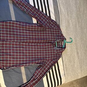 Plaid men’s button down